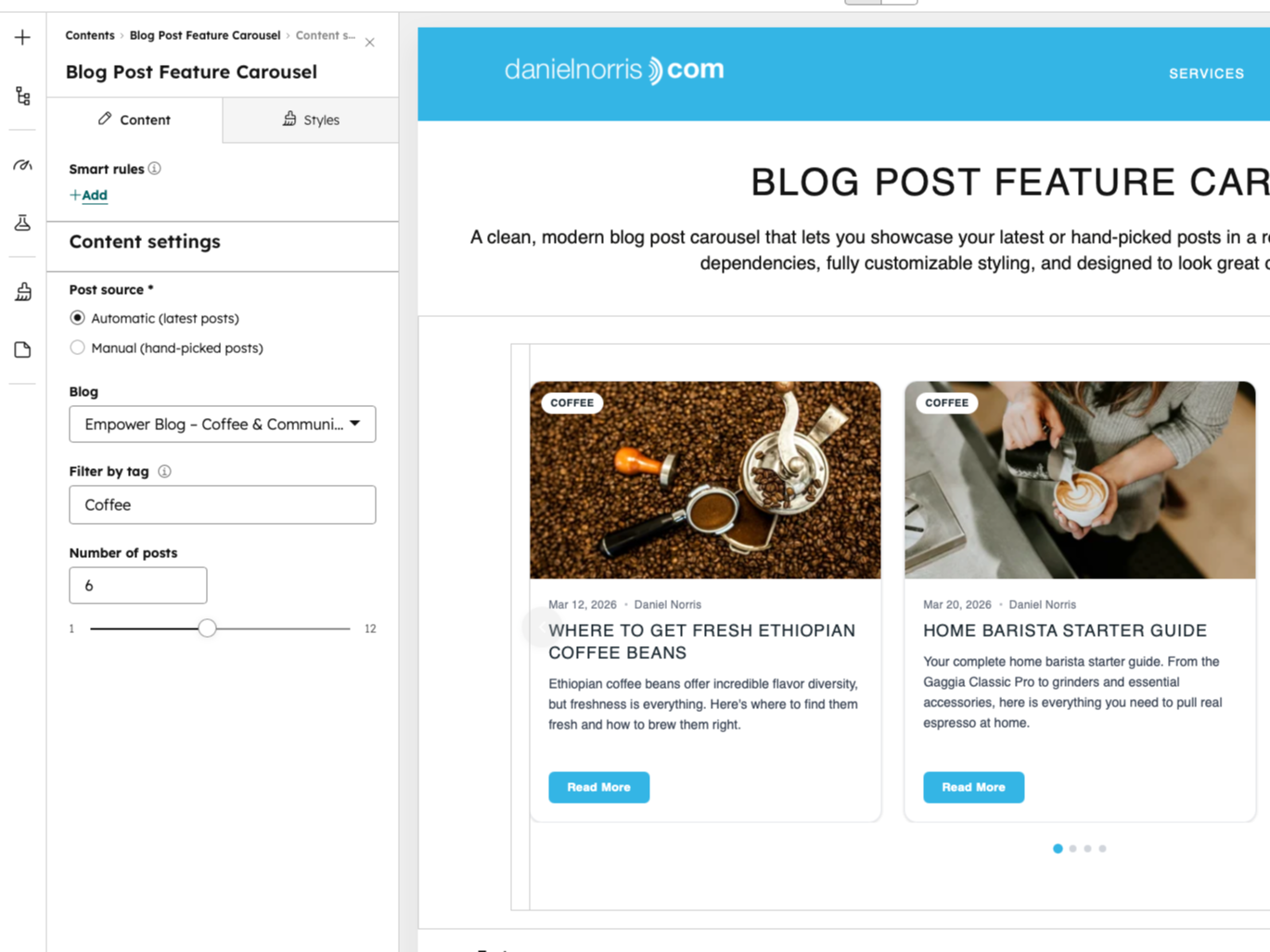 Automatic or Hand-Picked Post Selection