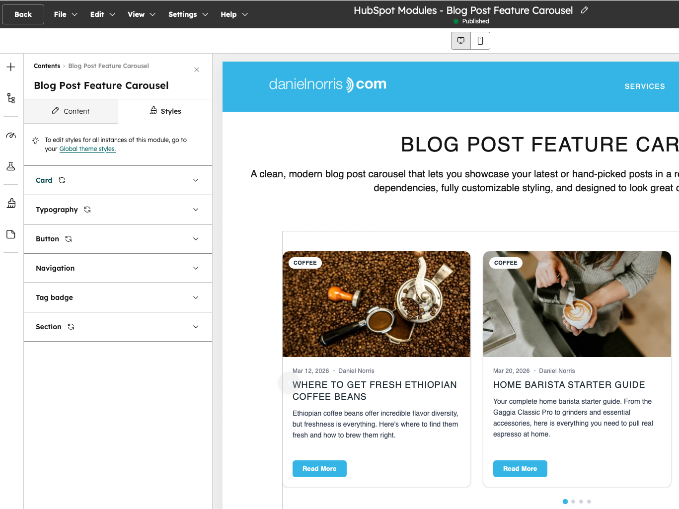 Complete Style Customization from the Editor