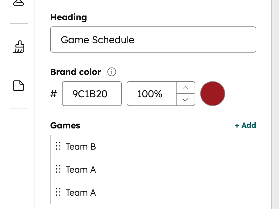 Brand Color Customization